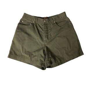 Oxford Fulham Green Shorts 7 High Rise Casual Utility Summer